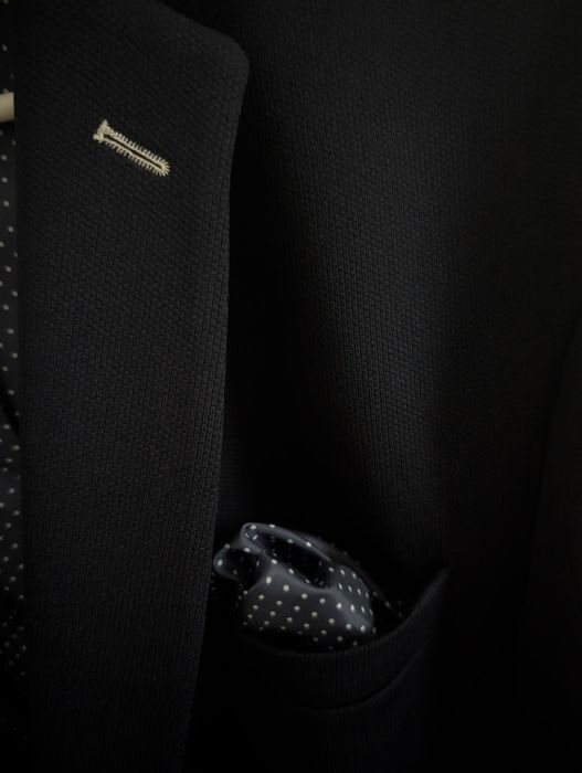 Sacou barbati Exclusive Plus albastru si negru XL
