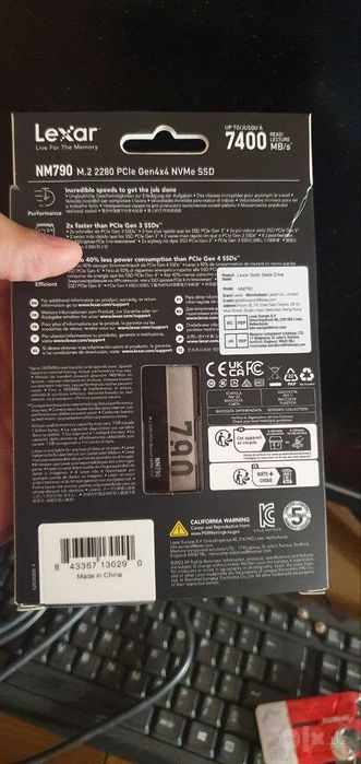 SSD LEXAR NM790 2TB 100% NVMe M.2