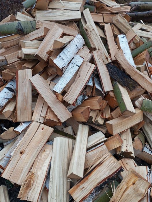 Дрова колотые пихта берёза осина