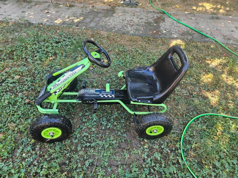Kart cu pedale Full Ahead AIR – roți gonflabile, frână de mână