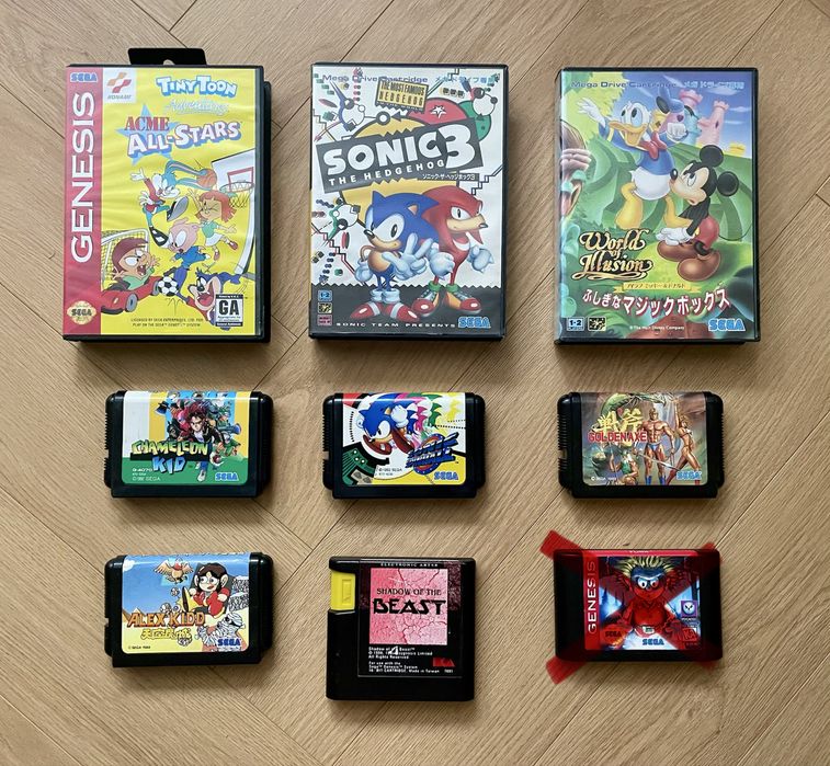 Лицензионные картриджы для SEGA