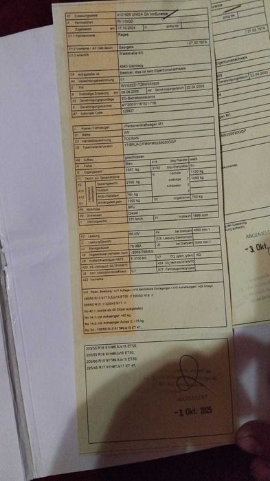 Volksvagen Touran 2005