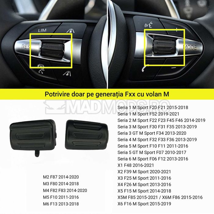 Rotite Volan Sport Pilot Automat BMW F01 F02 F06 F07 F10 F11 F12 F13