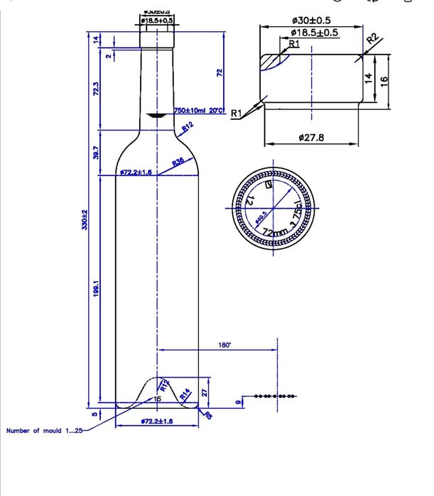 Ambalaj sticlă neutilizată