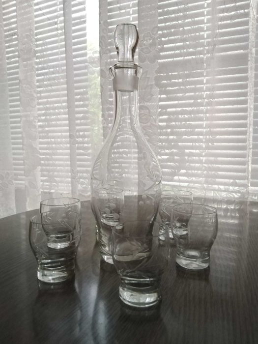 стъкло различни сервизи ретро