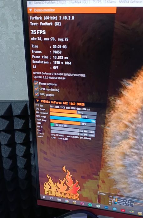 Продаю GTX1660 SUPER