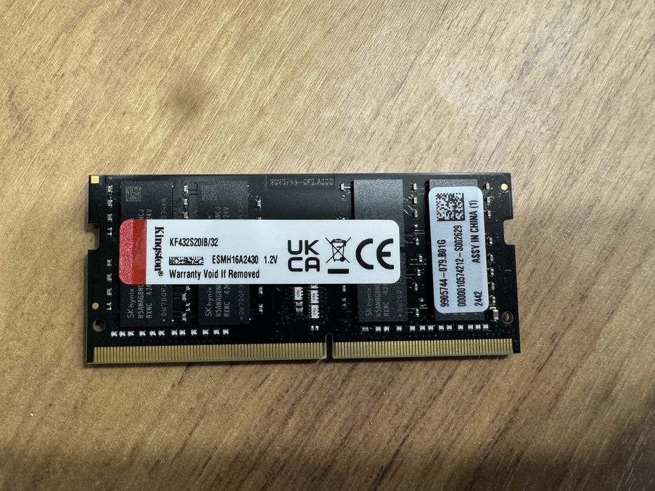 32GB DDR4 SODIMM  3200mhz 20cl
