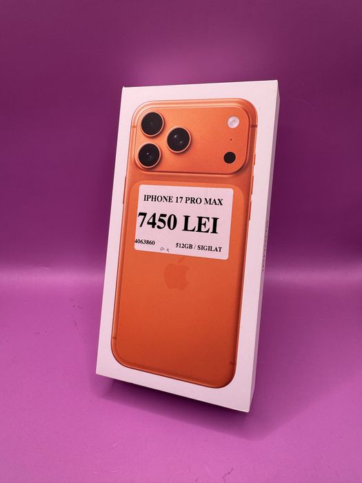 Iphone 17 Pro Max 512gb Sigilat •Matei Amanet Crangasi•40638