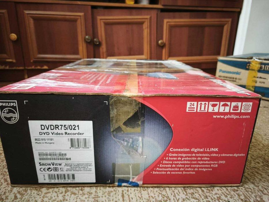 Philips DVDR75 DVD Recorder. Сделано в Венгрии.
