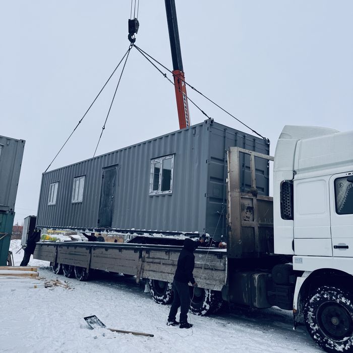 Утепленный контейнер, БЫТОВКИ, СТОЛОВАЯ, пустой КОНТЕЙНЕР