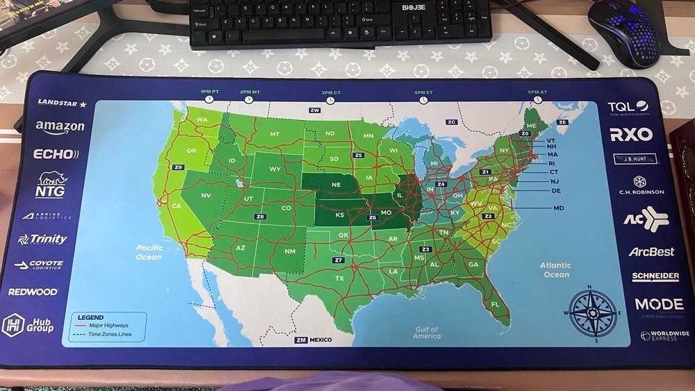 Большой коврик для мыши 90x40 см