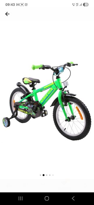 Bicicleta copii Omega Master 16" verde