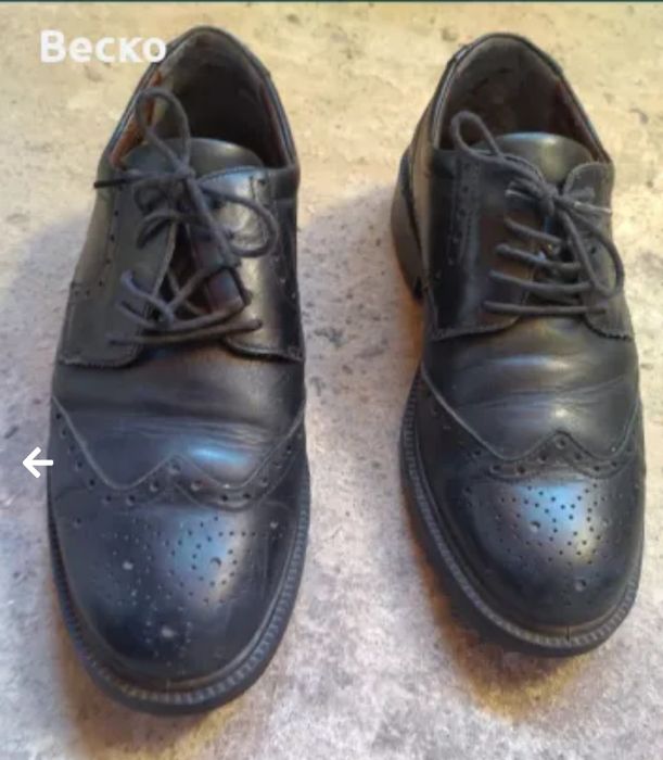 Timberland / кожени боти и кожени обувки в цвят черно