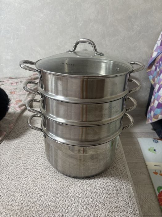 Мантоварка 10л Vicalina. 3 яруса