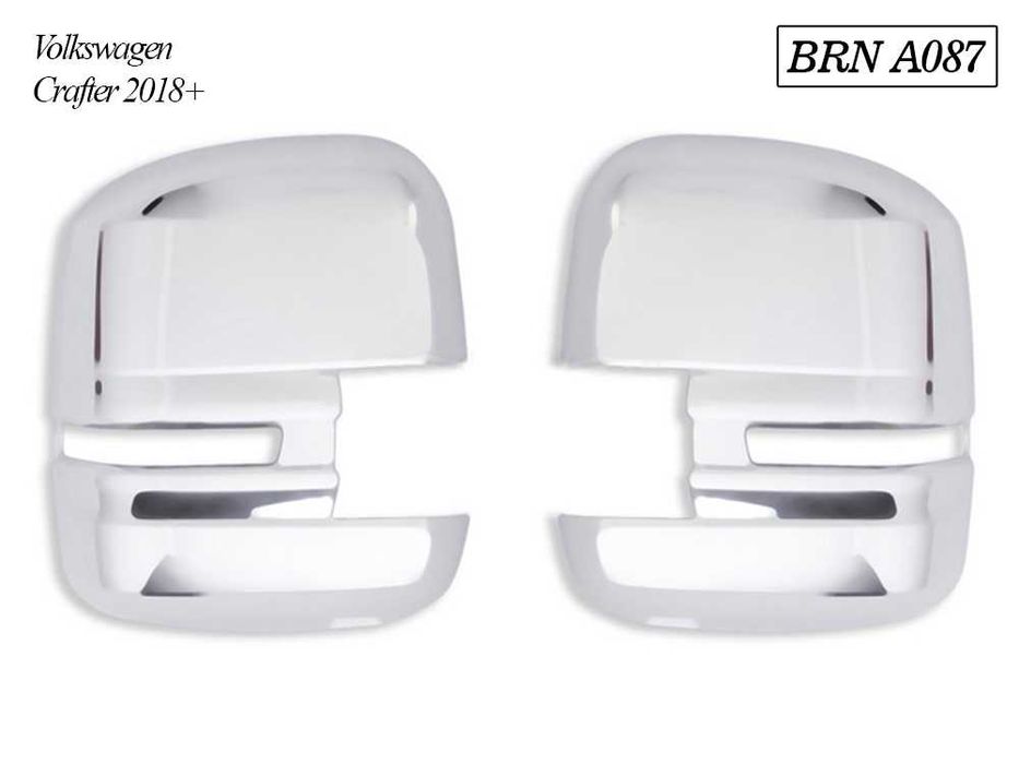 Хромирани капаци за огледала бусове на Mercedes, VW, Renault и Ford