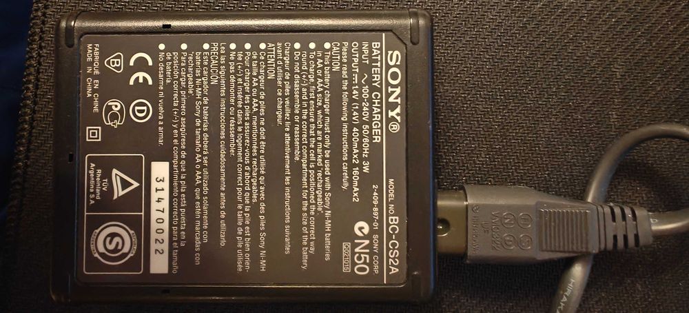 Зарядное устройство SONY BC-CS2A