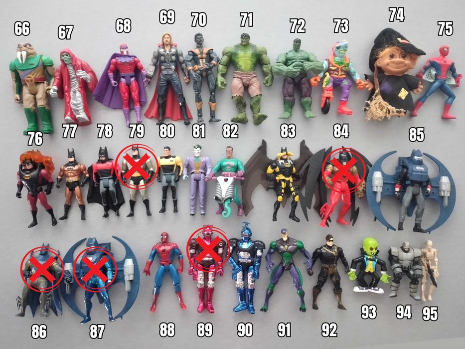 Колекционерски Екшън Фигурки - Star Wars, Power Rangers, LOTR, Batman, Bandai, X-Men Винтидж и Ретро 90s 80s Action Figures 2/2