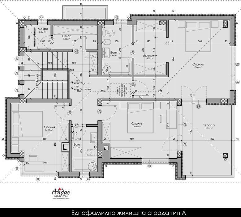 Продава се Къща в Стара Загора, Студентско градче - 230 кв.м за 1200 €/кв.м - Снимка #8