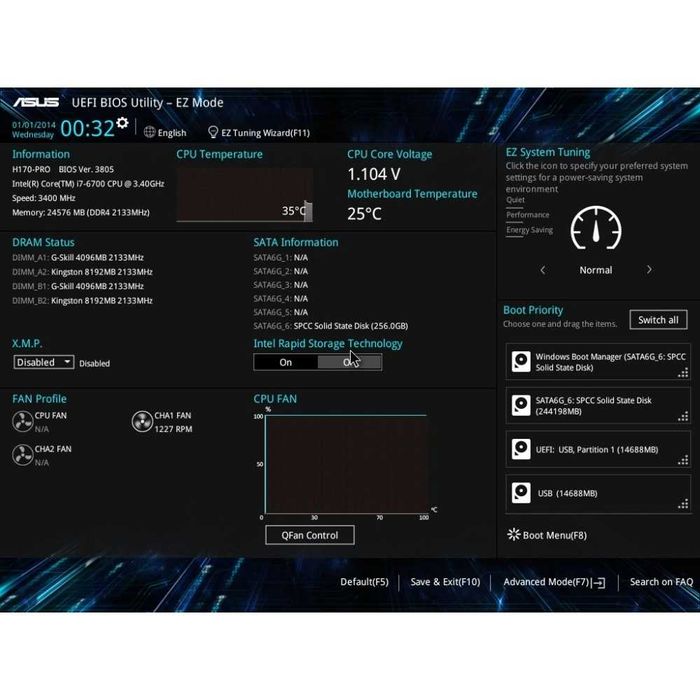 Дъно Дънна платка ASUS H170-PRO LGA 1151 DDR4 до 64GB