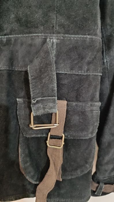 Geaca din piele întoarsă Italy nouă