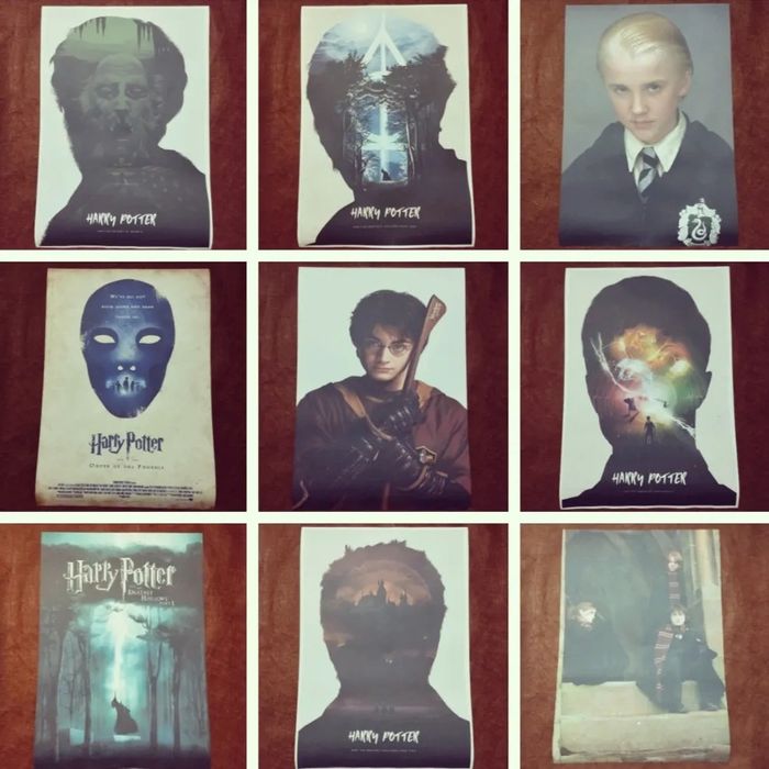 Постеры на крафтовой бумаге формат А2 Гарри Поттер