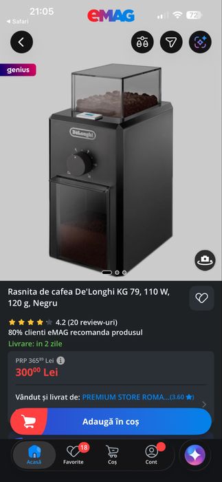 Delonghi kg 79 rasnita