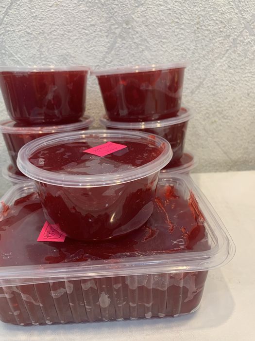 Джем малина, клубника