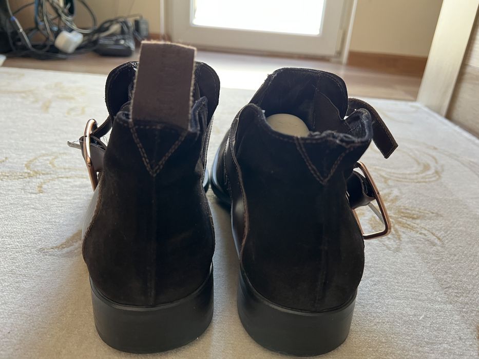 Боти Cesare Paciotti кафяви велурени