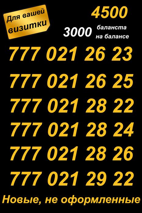 Сим карты. Красивые номера Актив и Билайн.