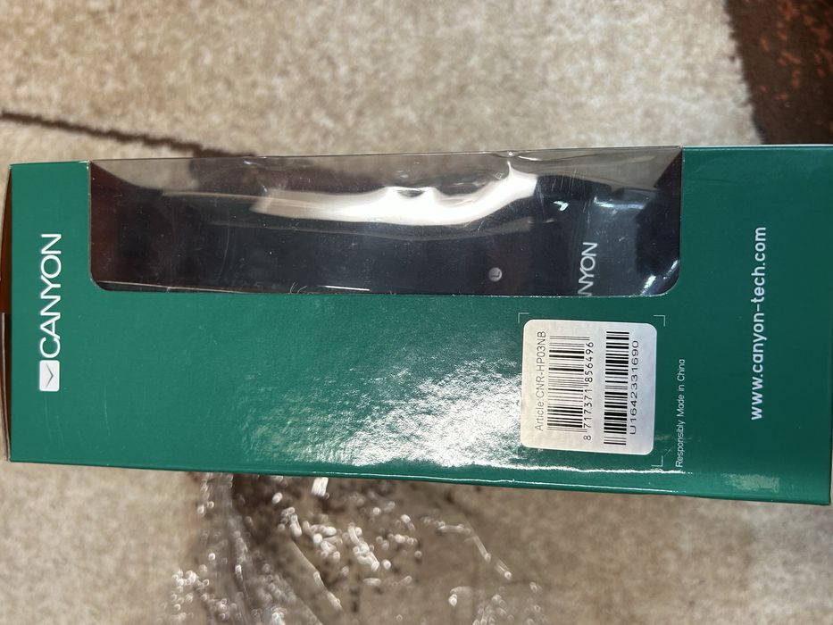 Нови слушалки Canyon CNR-HP03NB с кабел, дължина 1.8 м, черни