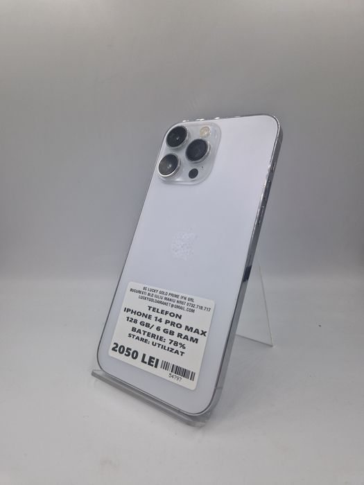 Iphone 14 Pro Max 128GB / 6GB RAM 78% Baterie Garantie #54797