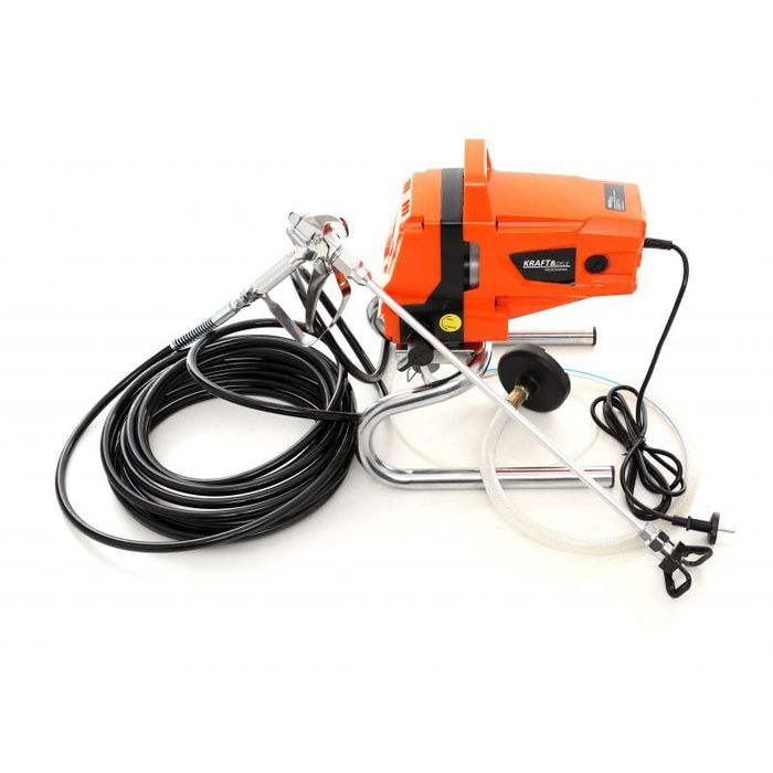 Pompa zugravit vopsit airless electrica cu piston 8kW KraftDele 1744 + Sablon Gratis