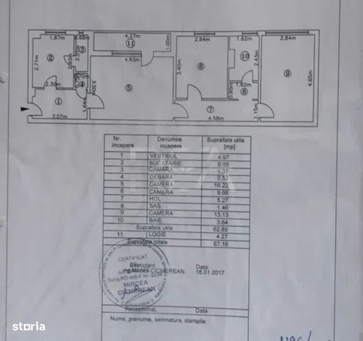 3 camere decomandat 67mp Brancoveanu - Turnu Magurele, renovat, 10 min