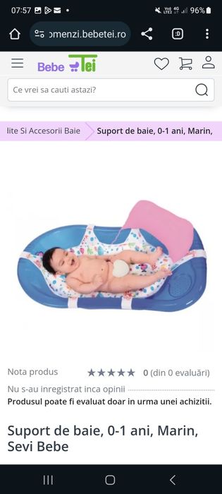 Vand suport cadita + cadita + suport de baie (folosit 1 data)