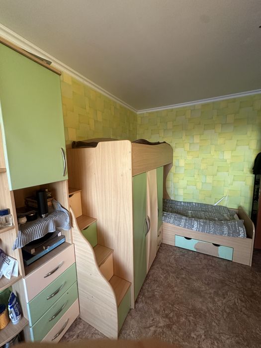 Кровать - чердак двухярусная со шкафом