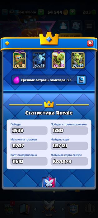 Аккаунт клеш рояль