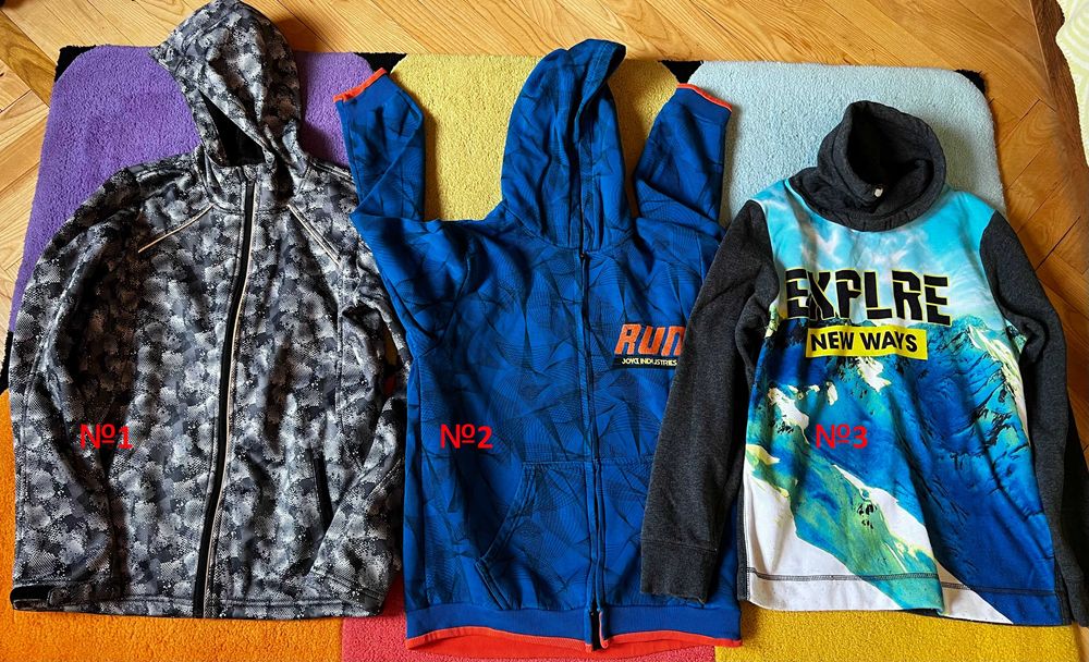 Връхни дрехи и суичъри за момче тийн запазени нови