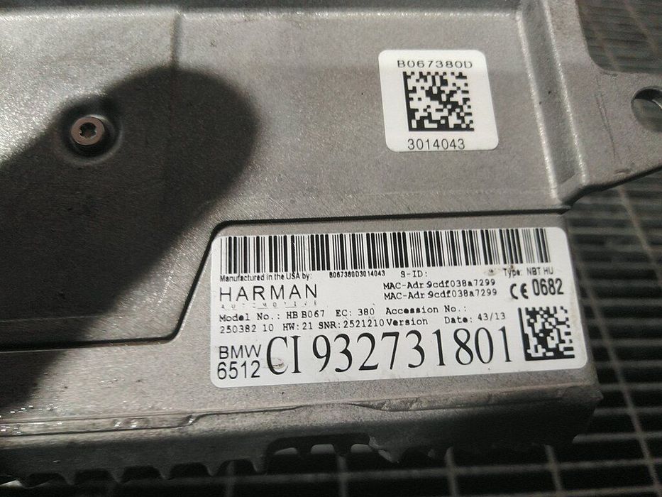 Cd player BMW X5 F15 2013 - 2018 (1268) CI932731801