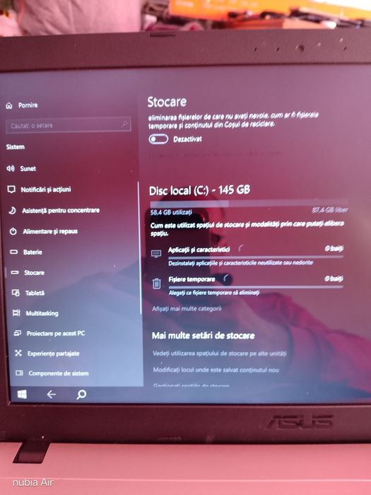 Laptop Asus Intel Celeron 1,1ghz 4gb ram 200gb HDD windows 10 pro ok