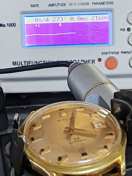 Ceas Vialux Automatic 25 rubine, 38,5 mm Funcționează Impecabil!