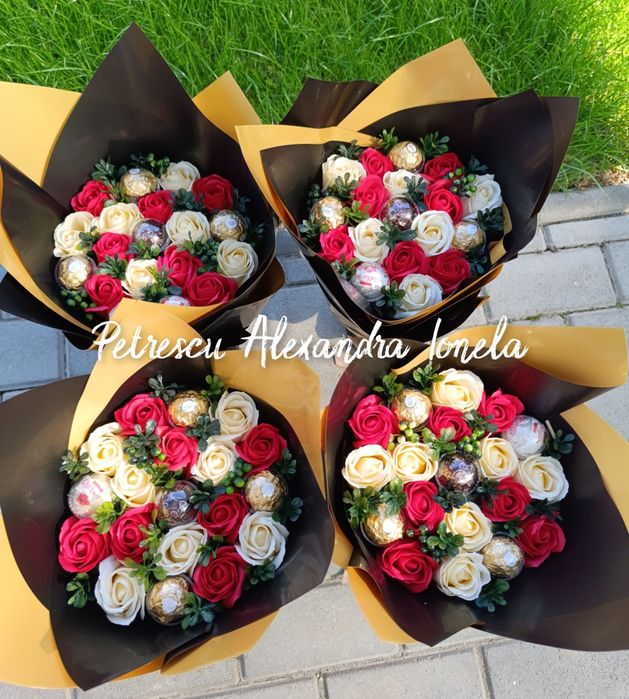 Buchete trandafiri sapun