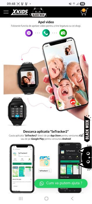 Ceas smartwatch GPS  nou