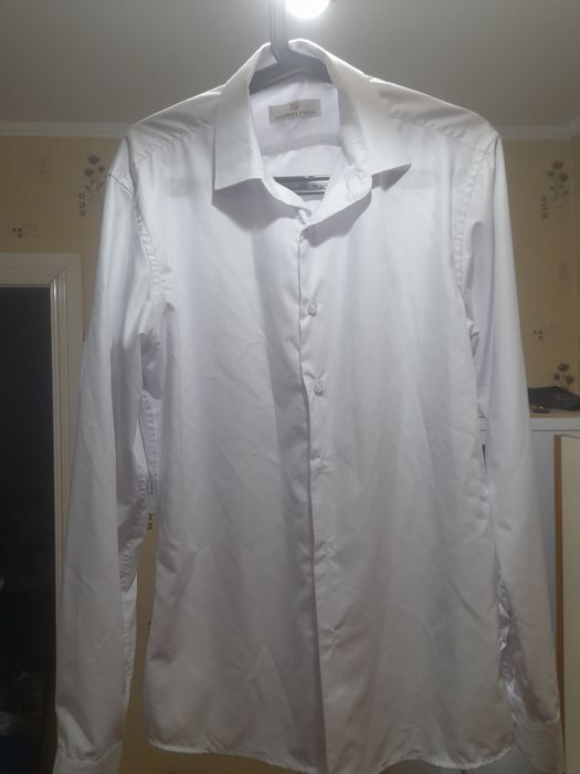 Рубашка белая мужская 44