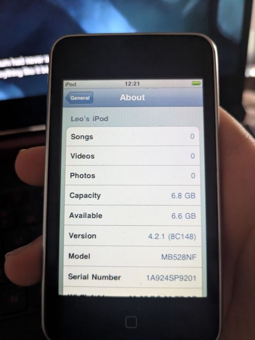 Ipod touch 2gen 8gb