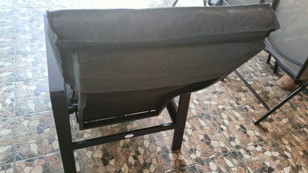Fotoliu terasă VONGE 70x107x89 negru