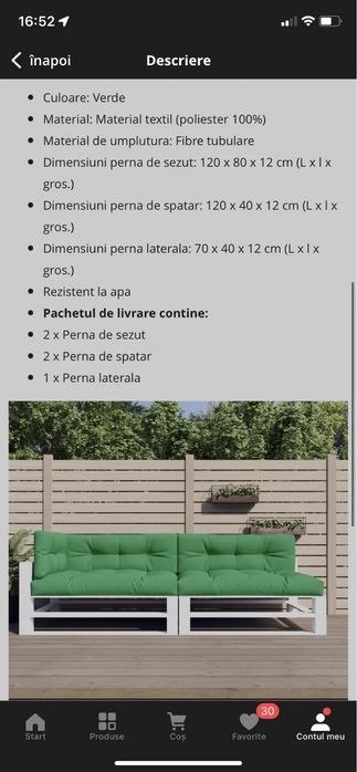 Vând perne canapele paleți