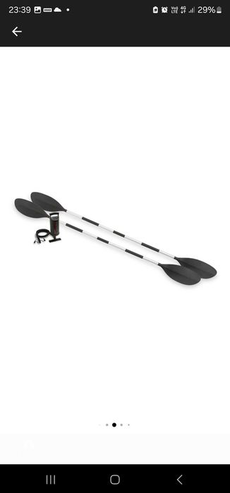 Caiac gonflabil Intex Explorer K2, vasle Al incluse, 3.12m x 91cm