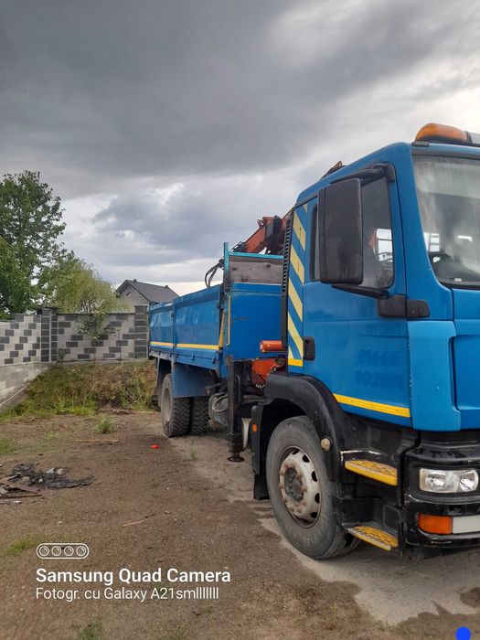 Camion basculabil cu macara MAN TGM18.240