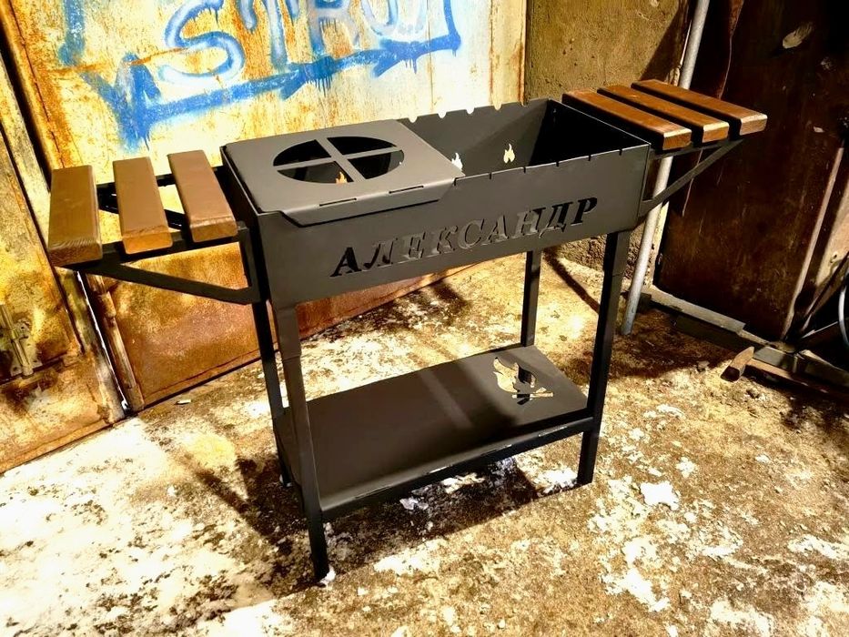 Мангал сборный, мангальная зона