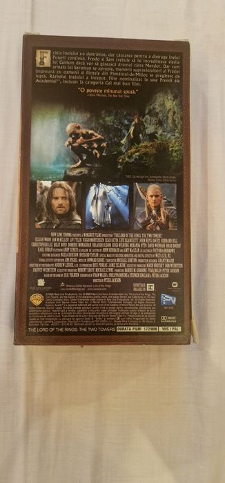 Caseta video VHS Stapanul Inelelor - Cele Doua Turnuri